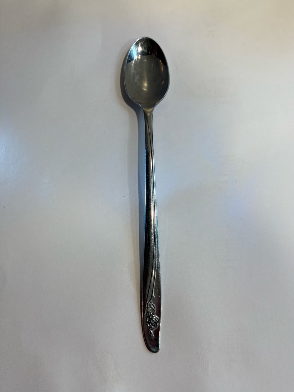 Oneida Arbor Rose Iced Tea Spoon Vintage